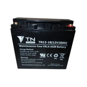 12V 18Ah AGM Battery, Tianneng TN12-18 Deep Cycle