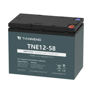 12V 58Ah AGM GEL Battery, Tianneng TNE12-58