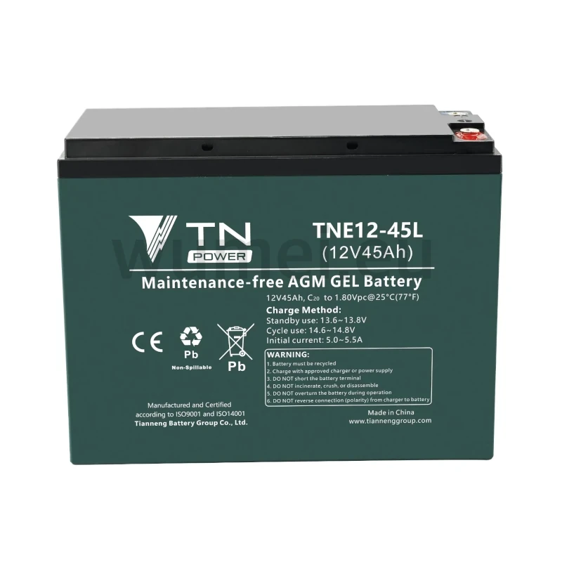 TN12-45 Comunicación UPS Energía solar Batería 12V 45ah Fabricantes y  proveedores China - Cotización de productos personalizados - Tianneng  Battery Group